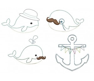 Stickserie - Mr. Gentleman Doodle